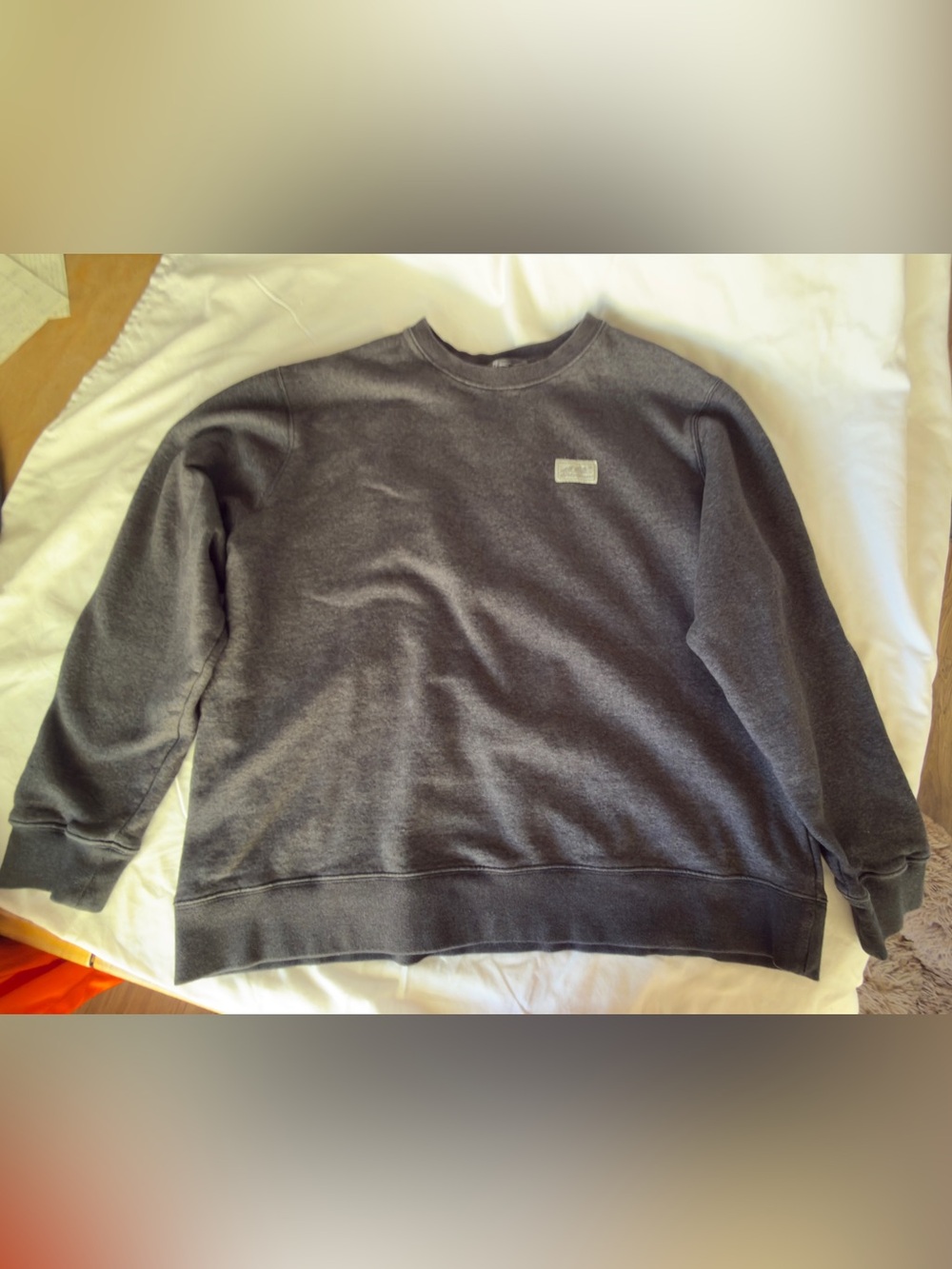Eddie Bauer Men's Crewneck Sweater in Charcoal Gray